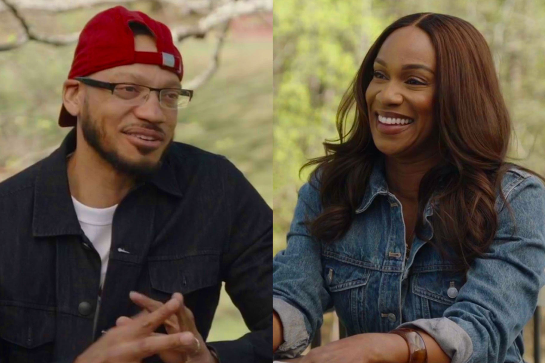 Rob Glover and Tia Glover appear side by side during The Real Housewives of Potomac.