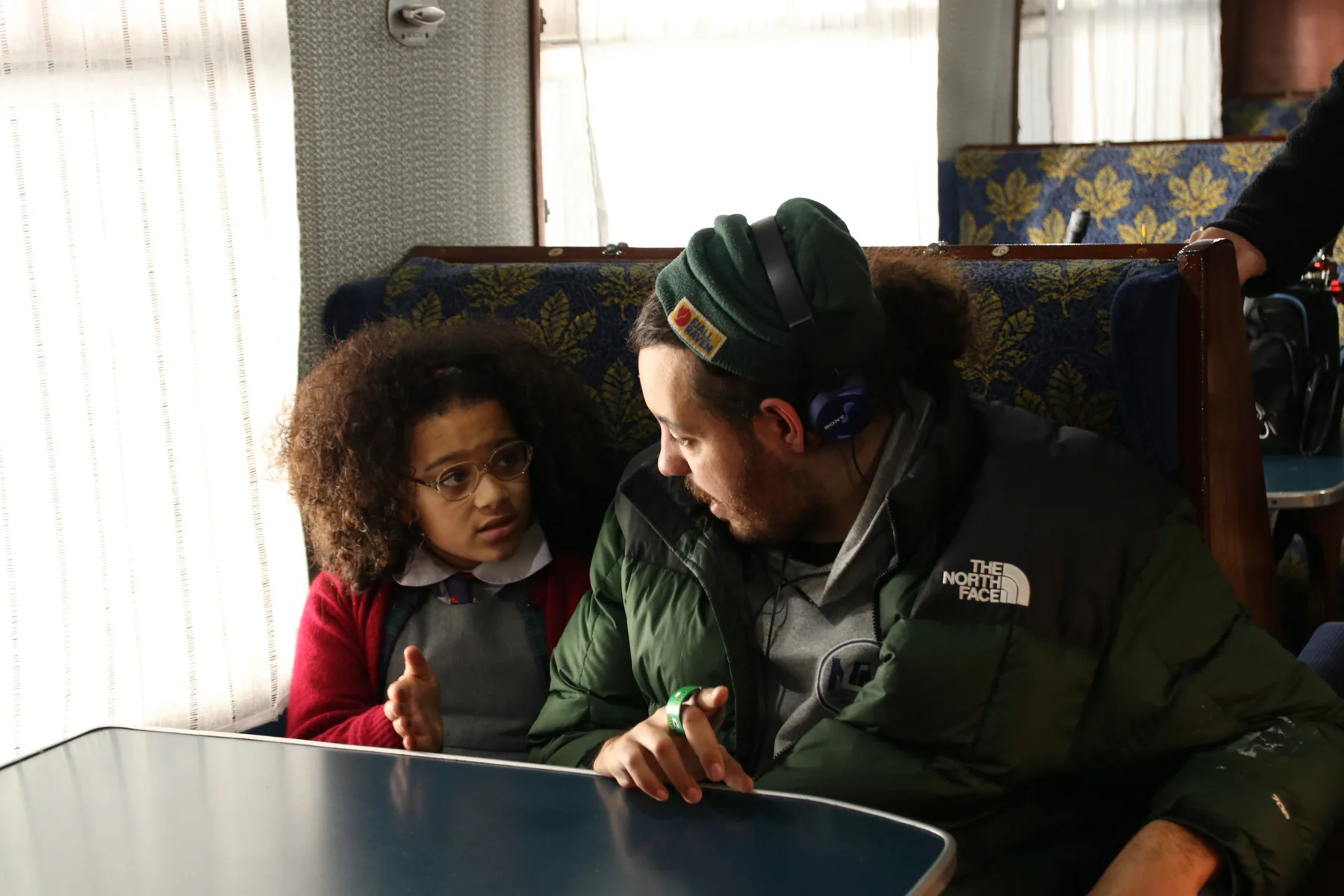 Rilla and Nick share a quiet moment in a film still from From Sidney, With Love.